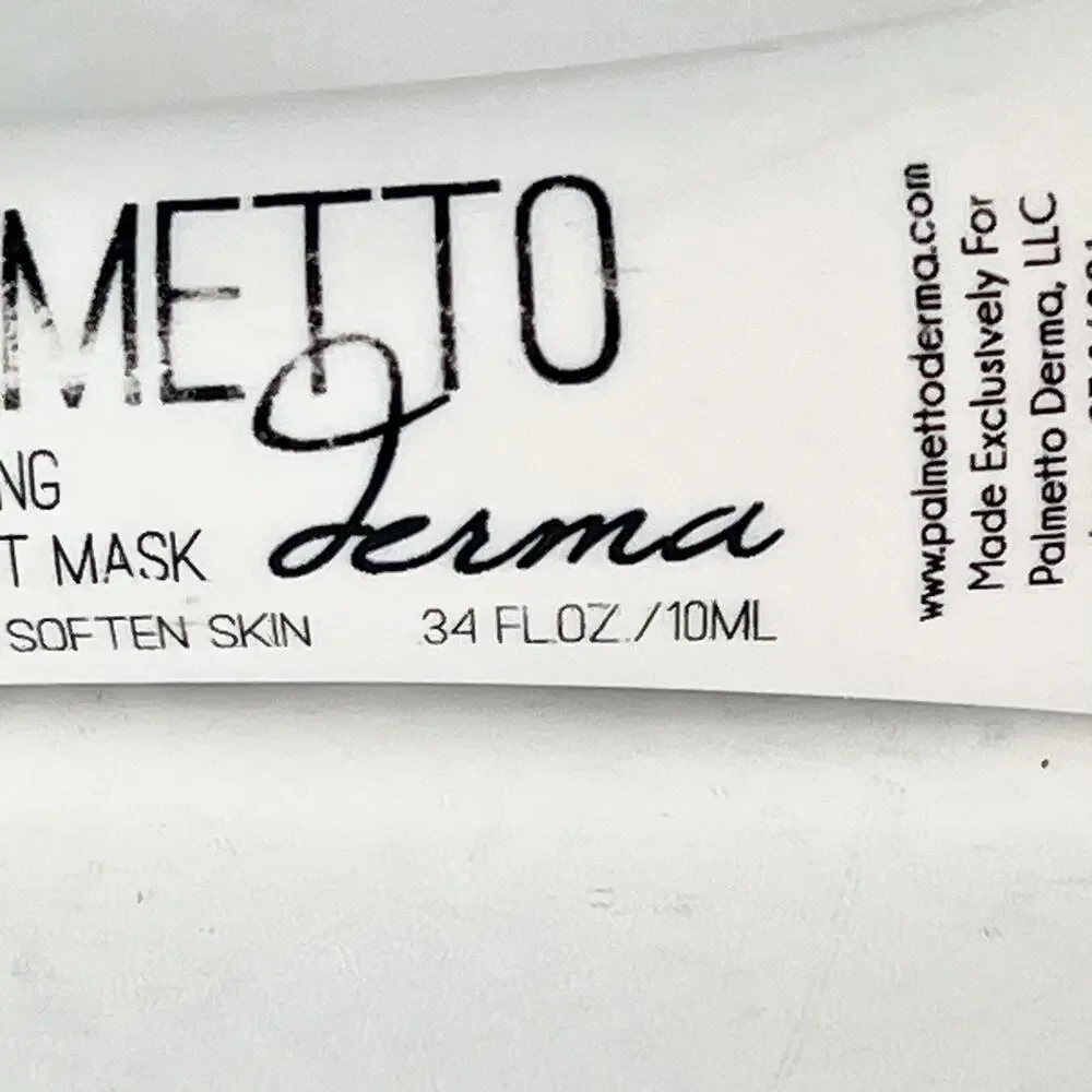 Palmetto Derma Rejuvenating Antioxidant Mask Brighten Soften Travel .34 oz New